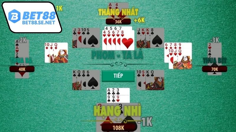 Cách chơi Phỏm trực tuyến chi tiết